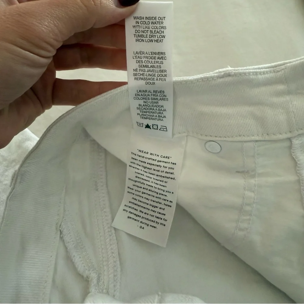 Good American White Denim Flares - Picture 6 of 11